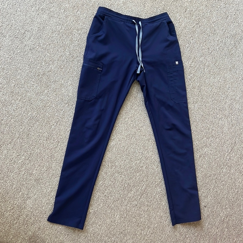 FIGS SCRUBS PANTS BLUE TECHNICAL COLLECTION SIZE SMALL TALL